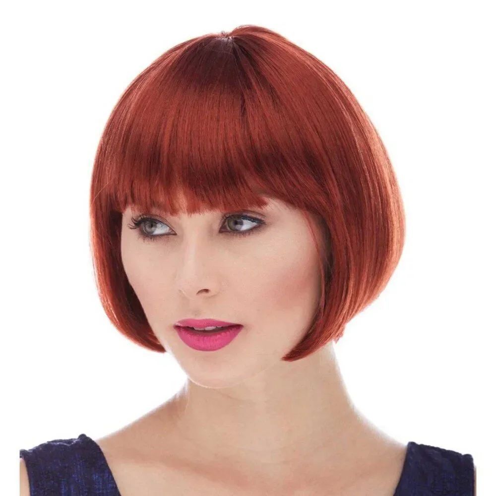Sepia New Solid Eve Yellow Bob Bangs Wig $44.99